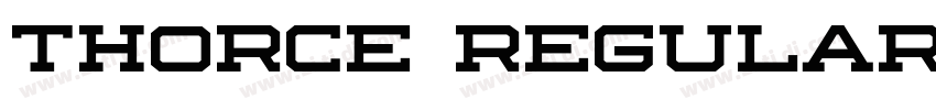 Thorce Regular字体转换
